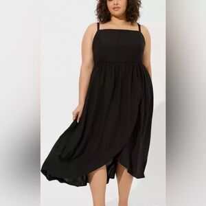 NWT Torrid Tea Length wash challis square neck dress size 3X